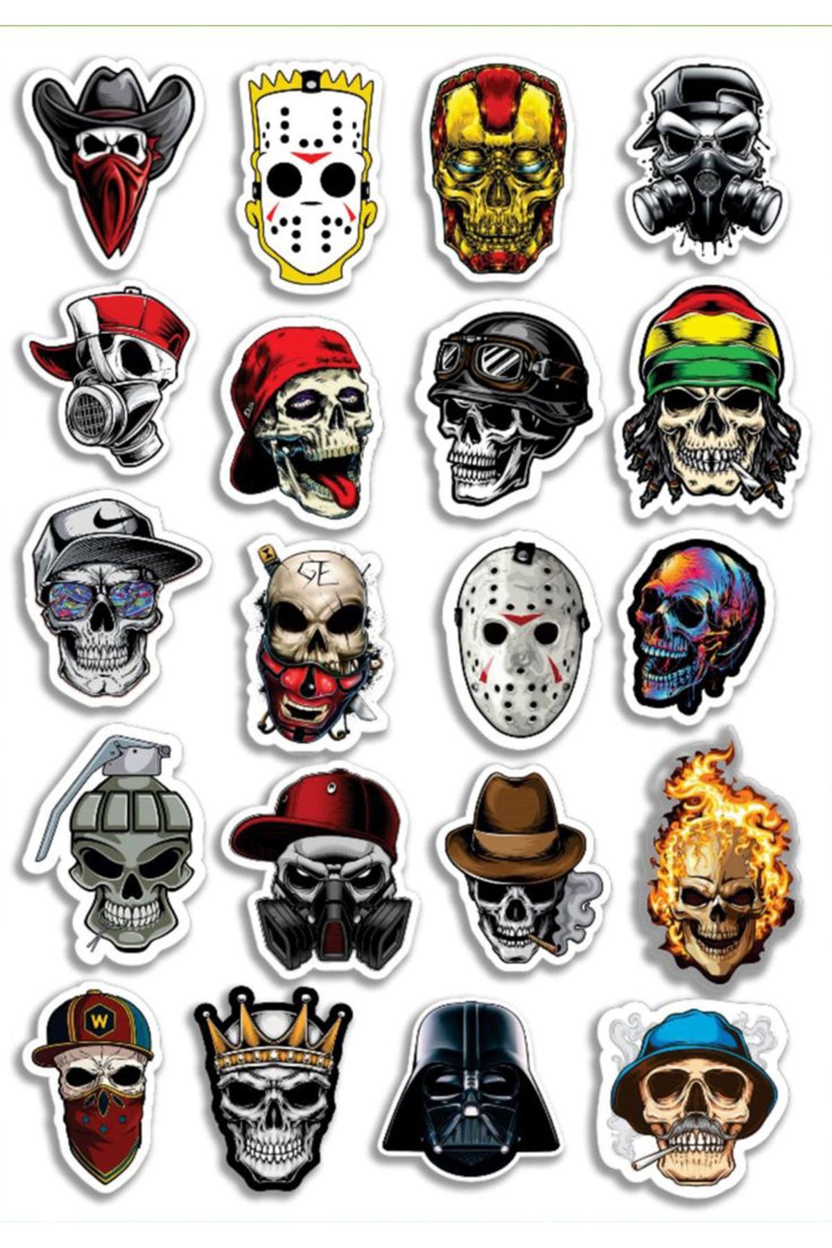 BK Design Kurukafa Sticker Telefon Laptop Notebook Tablet Defter Matara Stiker Etiket ST1639