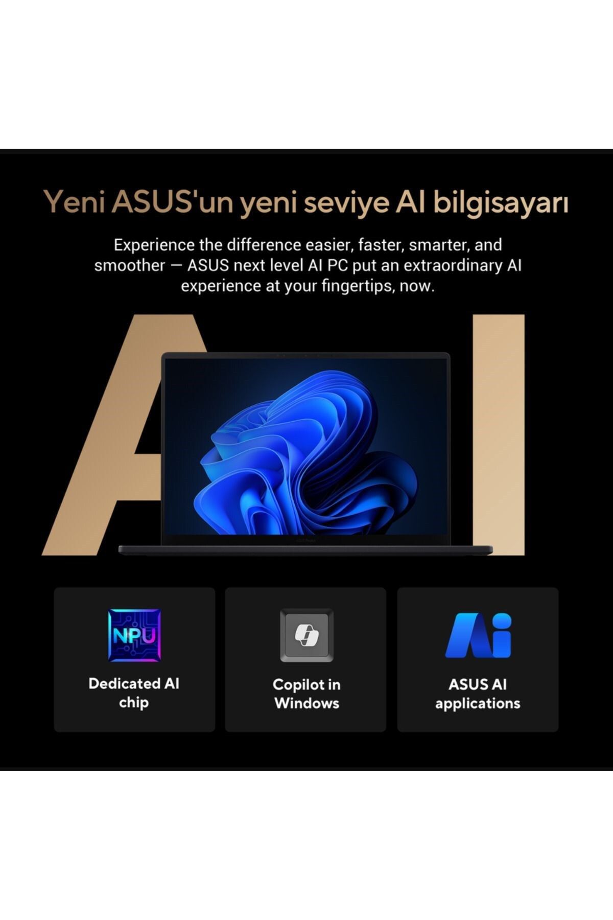 ASUS Tasarım İŞ Oyun Amd Ryzen Ai 9 HX370 64GB Ram 2TB RTX 4070 16" 4k Oled Dokunmatik Ekran Win11