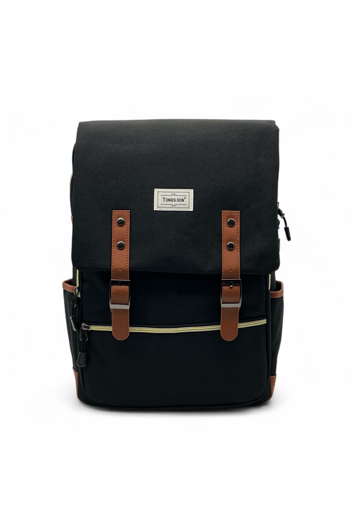Shihon-Stylish canvas backpack with magnetic closure 1