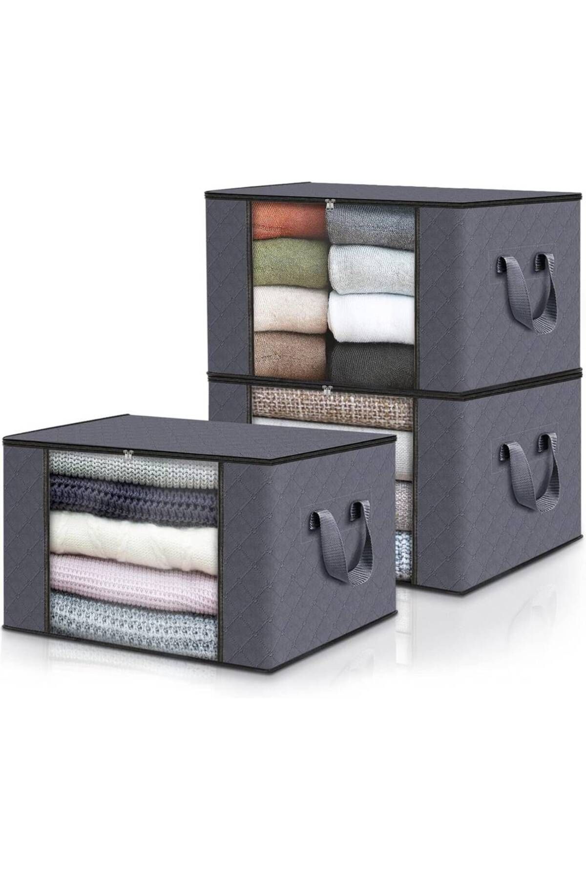 ALMUFARREJ-Set of 6 Cloth Storage Boxes - Organize Your Closet Easily and Effectively 4