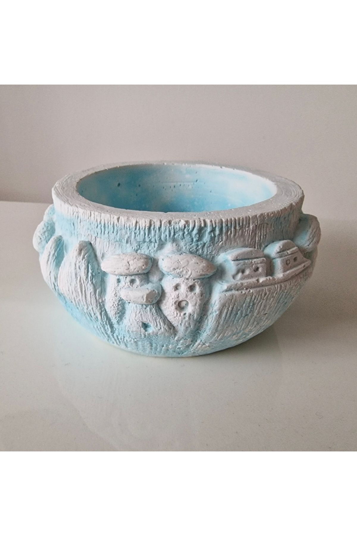 morlalem m Kapadokya Ürgüp Göreme Ortahisar Kaya Evleri, Peri Bacaları 12cm Saksı Mumluk