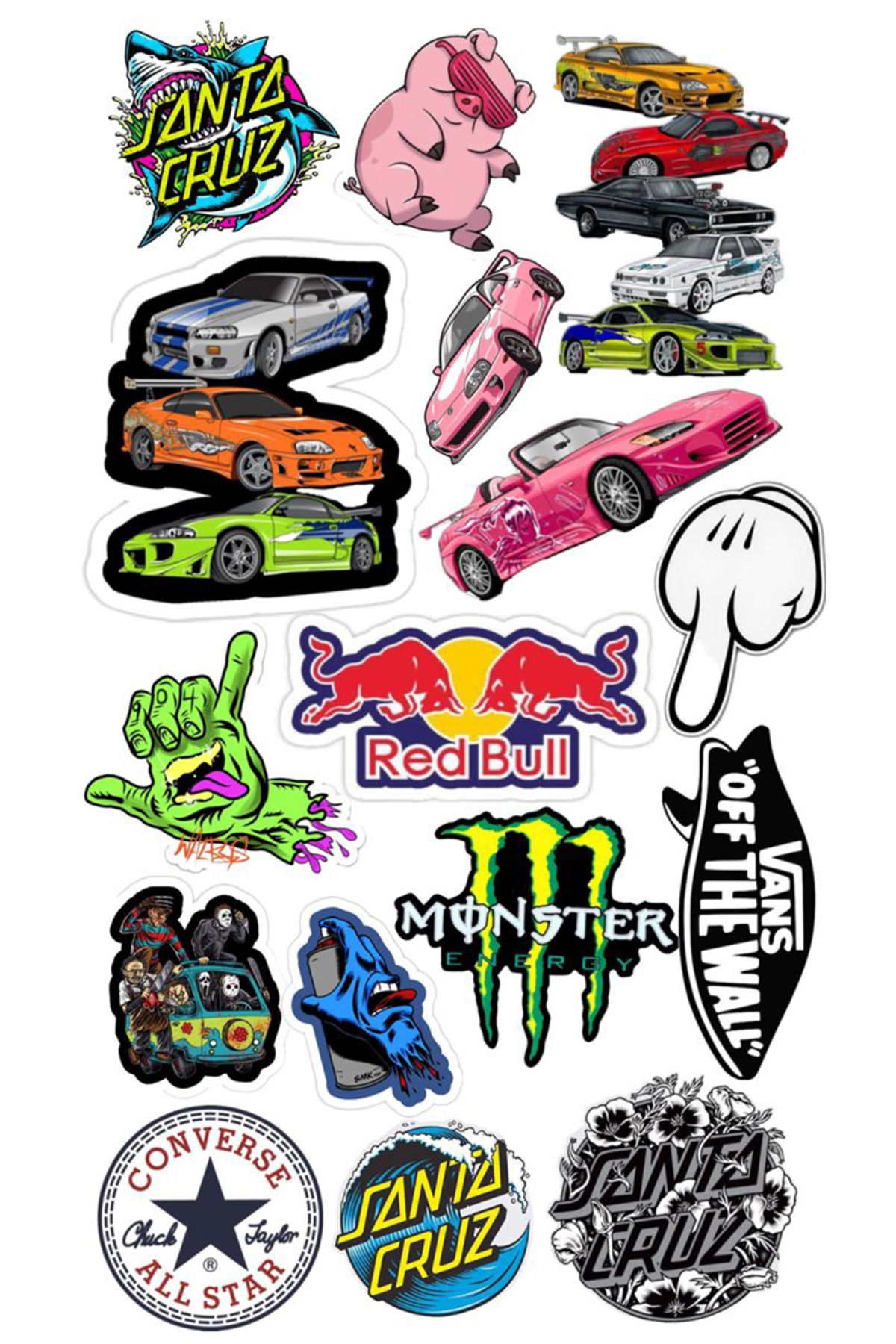 BK Design Popüler Sticker Telefon Laptop Notebook Tablet Defter Matara Stiker Etiket ST1707