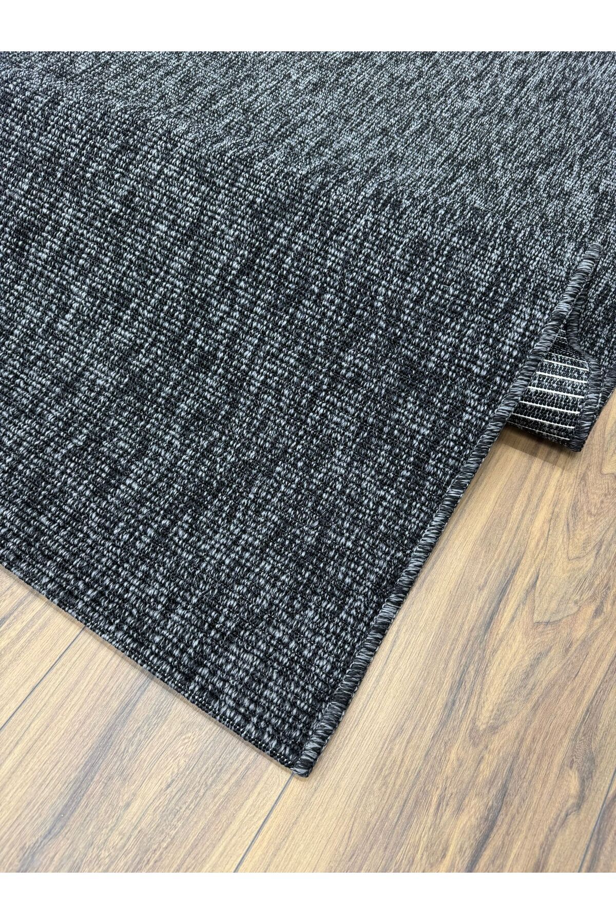 Neşem Halı Boutique BOMBAY - 663 - ANTRASİT Hasır Dokulu Kolay Temizlenen Jut Görünümlü Sisal Halı.