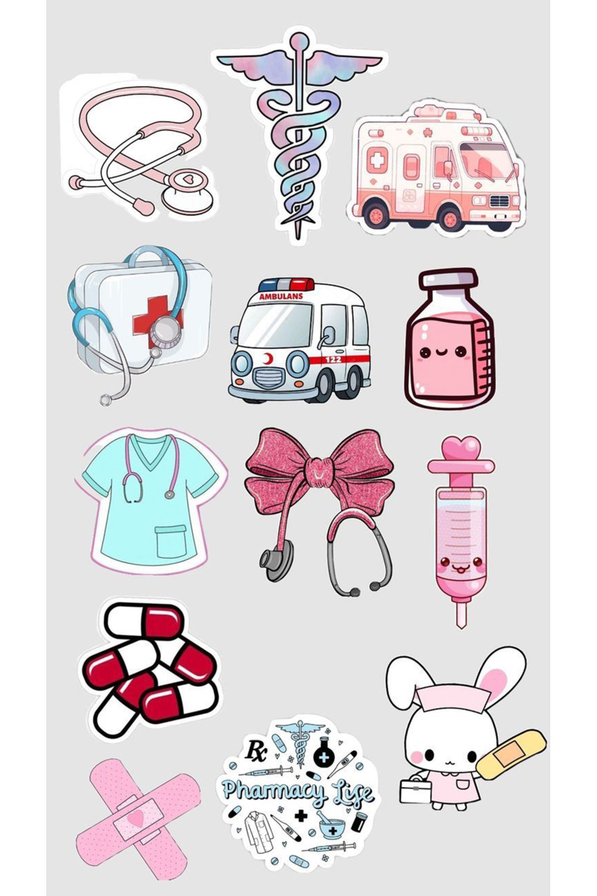 BK Design Anatomi Sticker Telefon Laptop Notebook Tablet Defter Matara Stiker Etiket ST1653