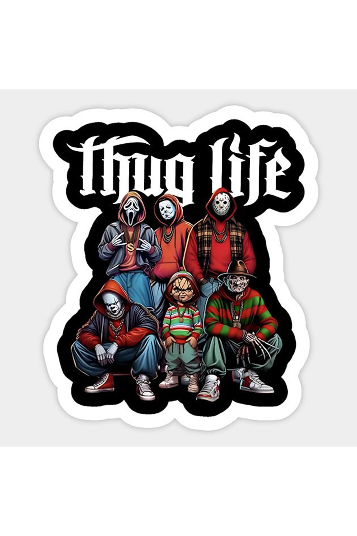 BK Design Thug Life Sticker Telefon Laptop Notebook Tablet Defter Matara Stiker Etiket ST1700