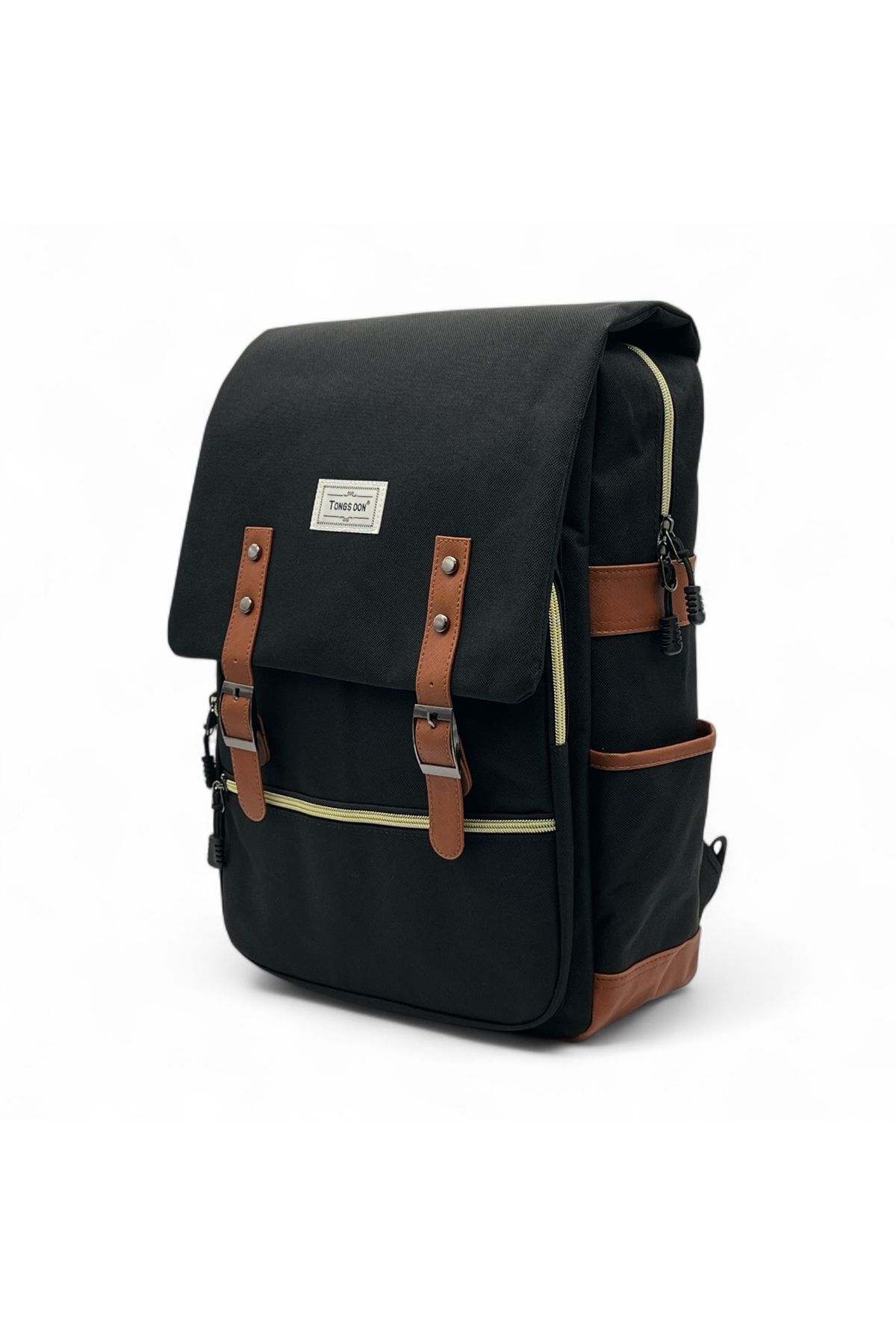Shihon-Stylish canvas backpack with magnetic closure 2