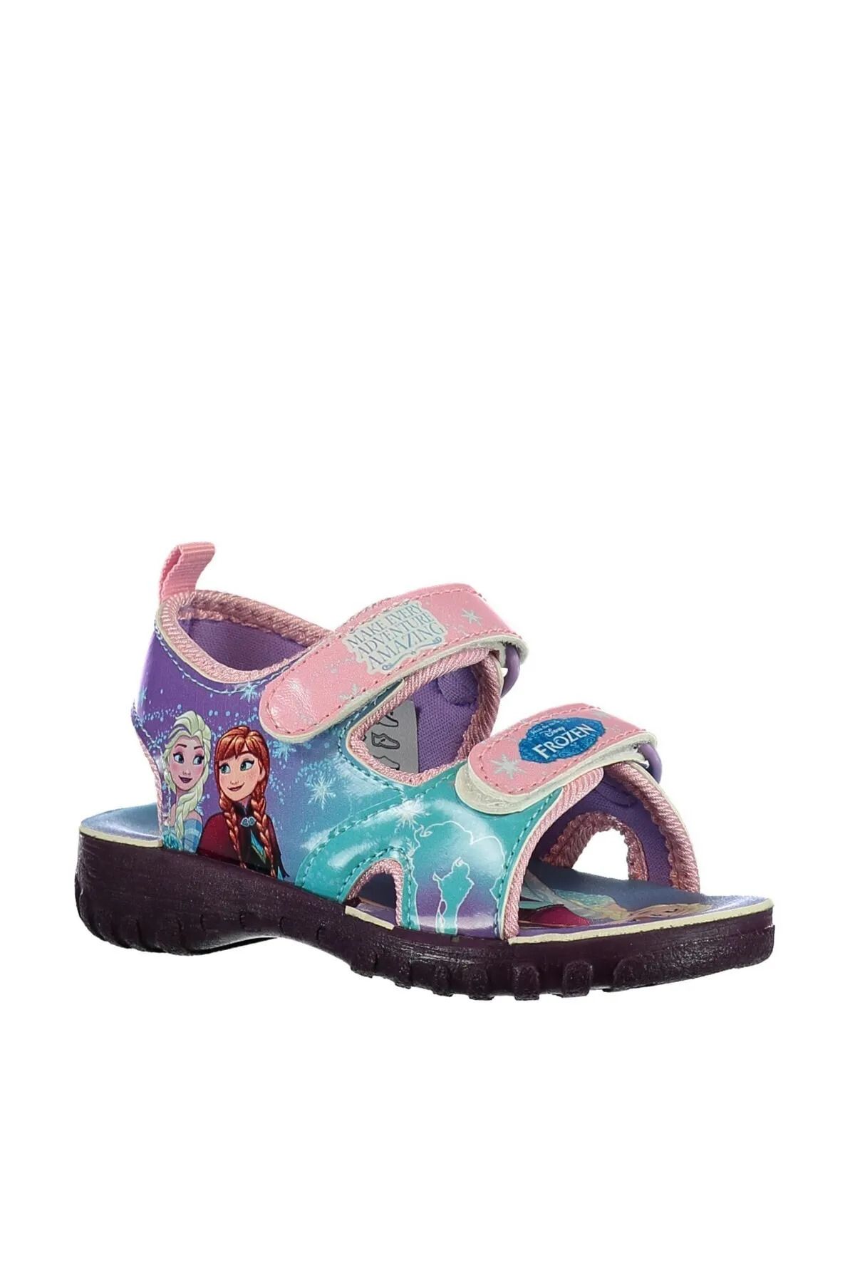 Gigi sandalet mor kız siyah taban
