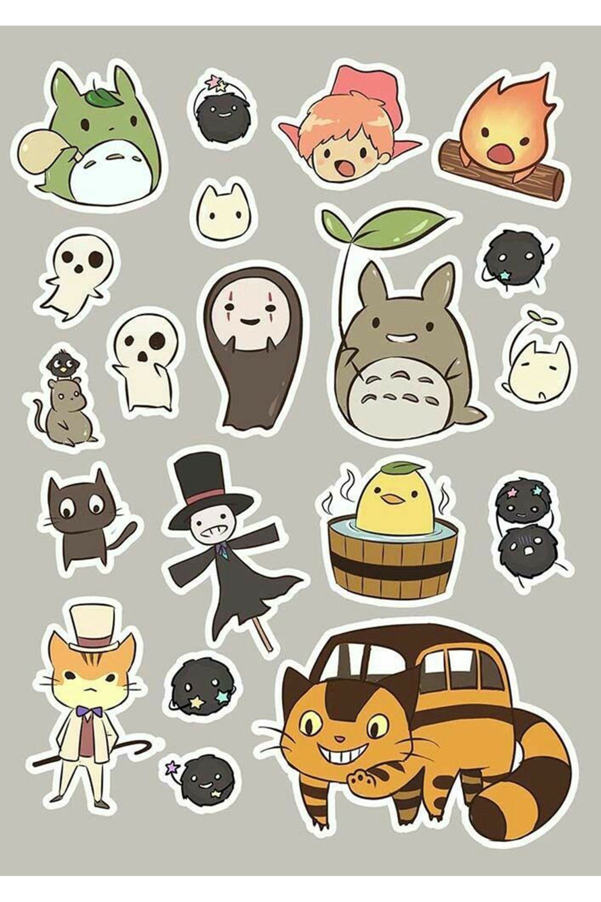 BK Design Anime Sticker Telefon Laptop Notebook Tablet Defter Matara Stiker Etiket ST1709