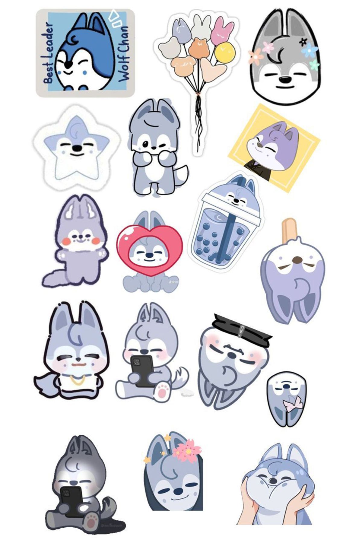 BK Design Anime Sticker Telefon Laptop Notebook Tablet Defter Matara Stiker Etiket ST1770