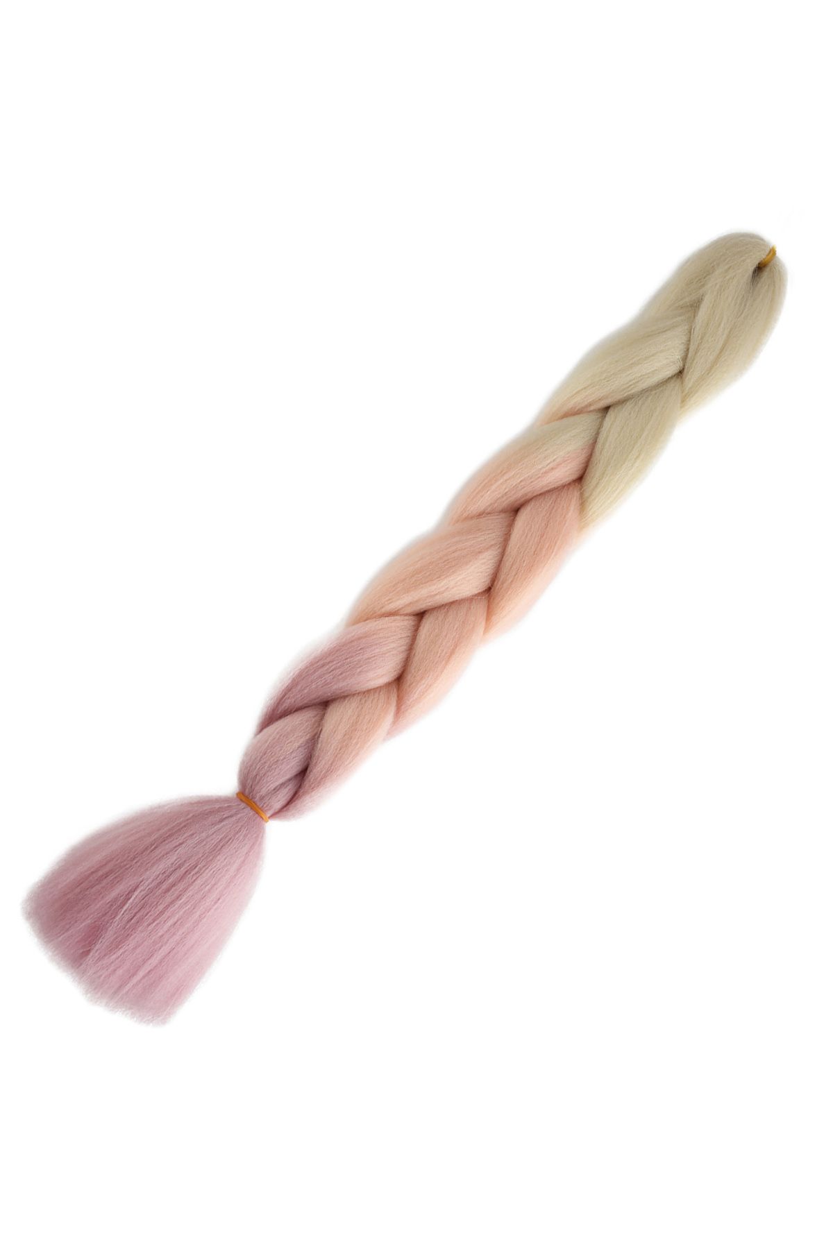 FantaziAtölyesi Afrika Örgülük Ombreli Sentetik Saç 100 Gr. - Platin / Soft Turuncu / Soft Lila