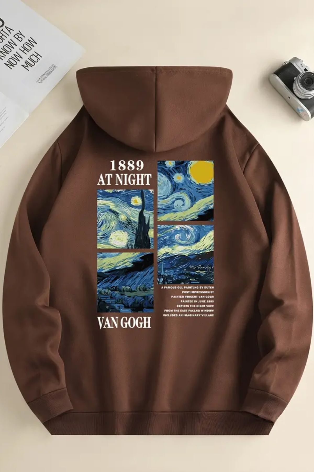 ModaSphere Vangogh Baskılı Unisex Sweatshirt