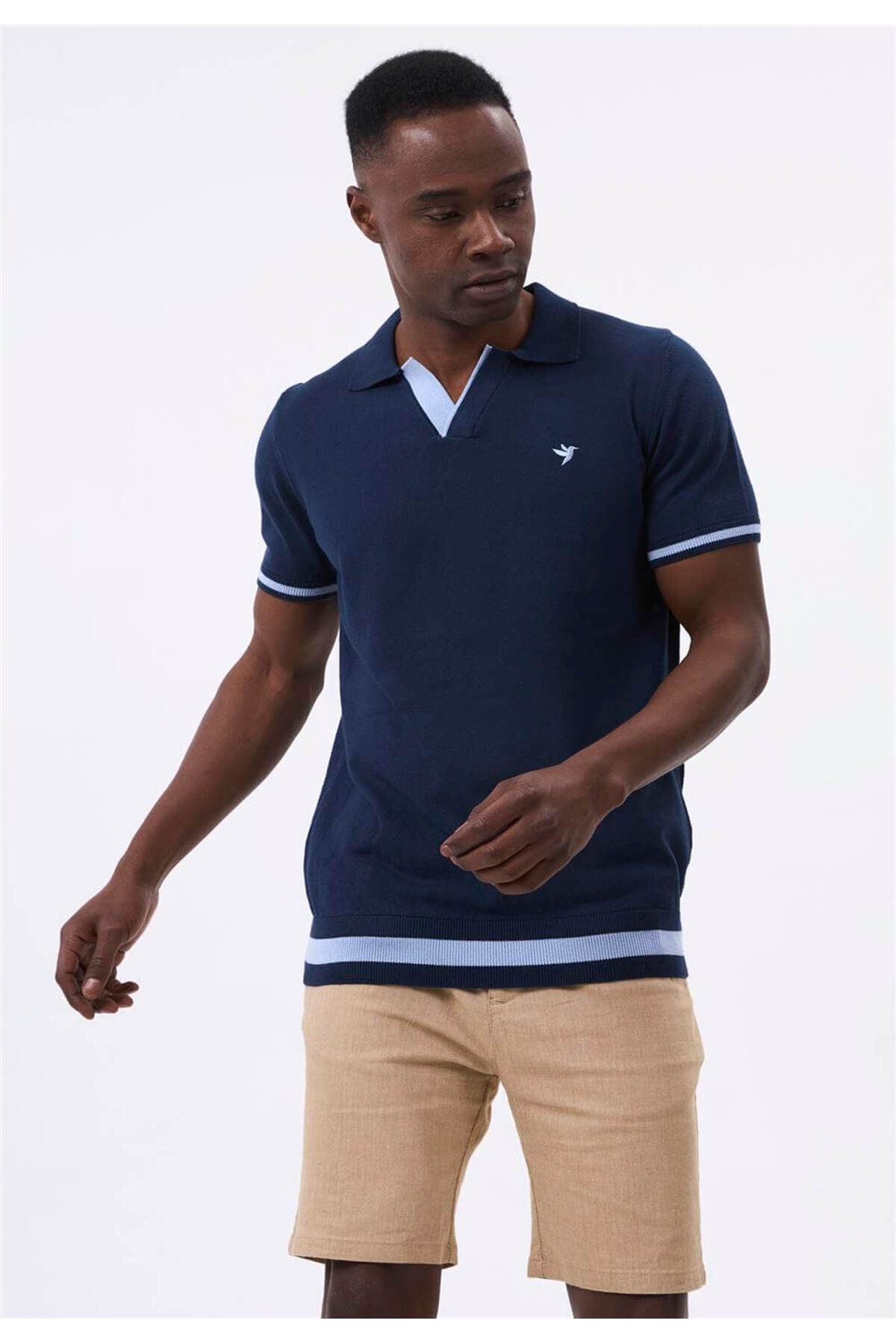 Felix Hardy Erkek Triko Polo Tişört