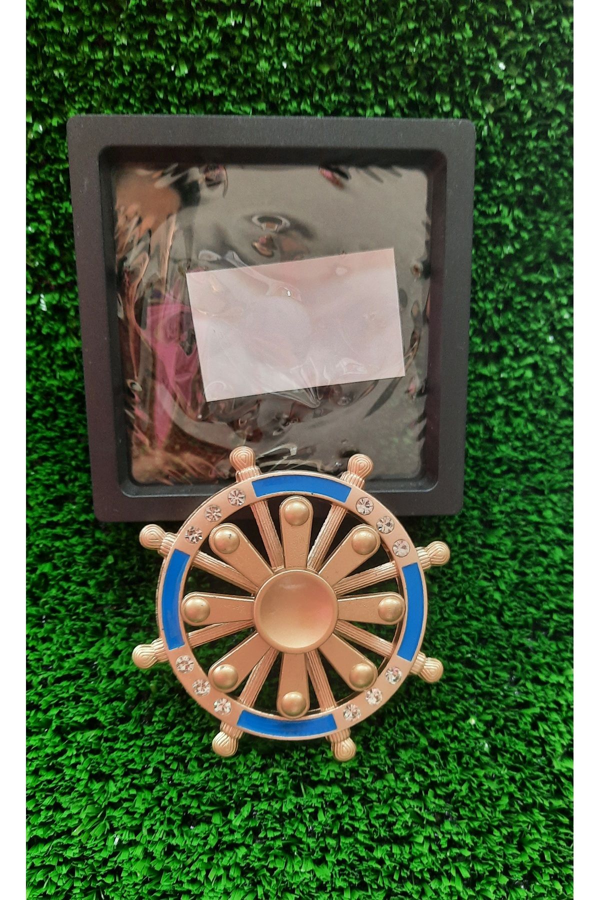 TOYSTAR Özel Kutulu Metal Stres Çarkı Metal Gemi Dümeni 9 cm Model 2