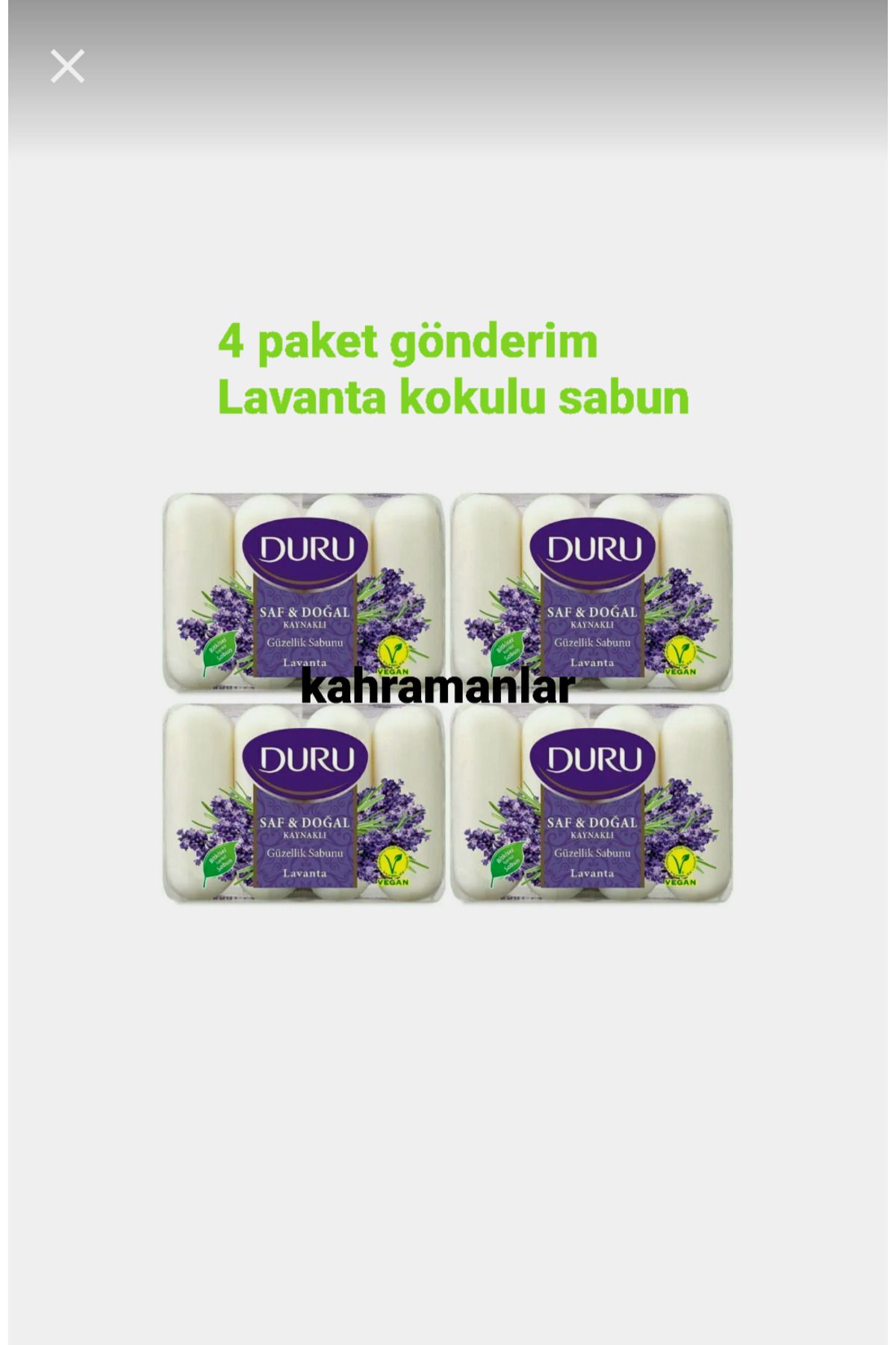 YEŞİLLİ STORE Lavanta kokulu sabun