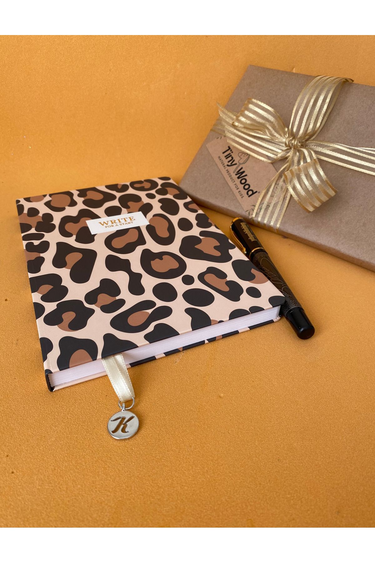tiny wood-Leopard Patterned A5 Ruled Notebook – 96 Sheets with Hard Cover 3