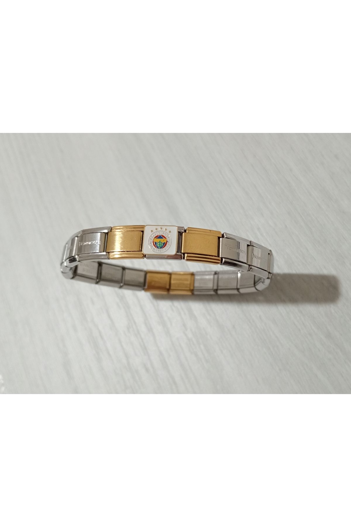 MSBTAKI Stainless Steel FB Nomination Çelik Bileklik Paslanmaz 18cm Arkadaşa -sevgiliye -doğum Günü Hediye