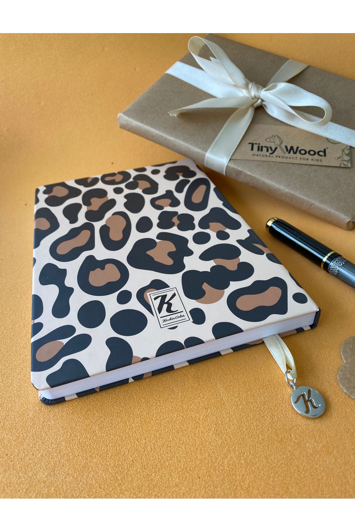 tiny wood-Leopard Patterned A5 Ruled Notebook – 96 Sheets with Hard Cover 6