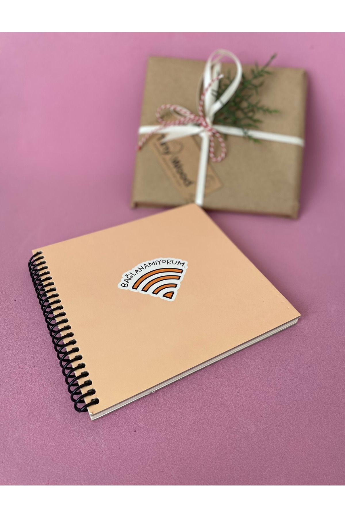 KESKİN COLOR Hisli Şeyler – Bağlanamıyorum Stickerlı Sert Kapak Spiralli Defter
