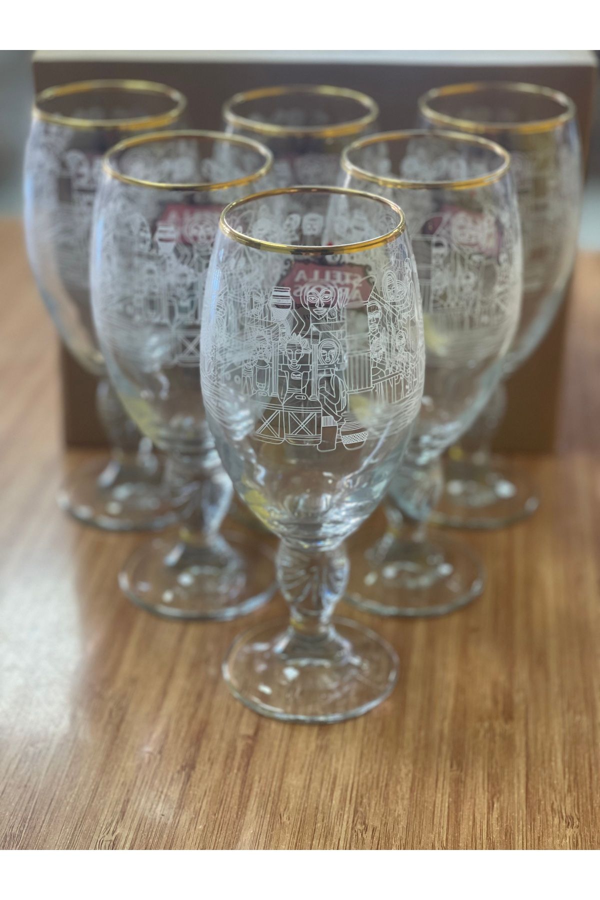 Paşabahçe PAŞABAHÇE BARDAĞI 6LI STELLA YALDIZLI AYAKLI 330ML