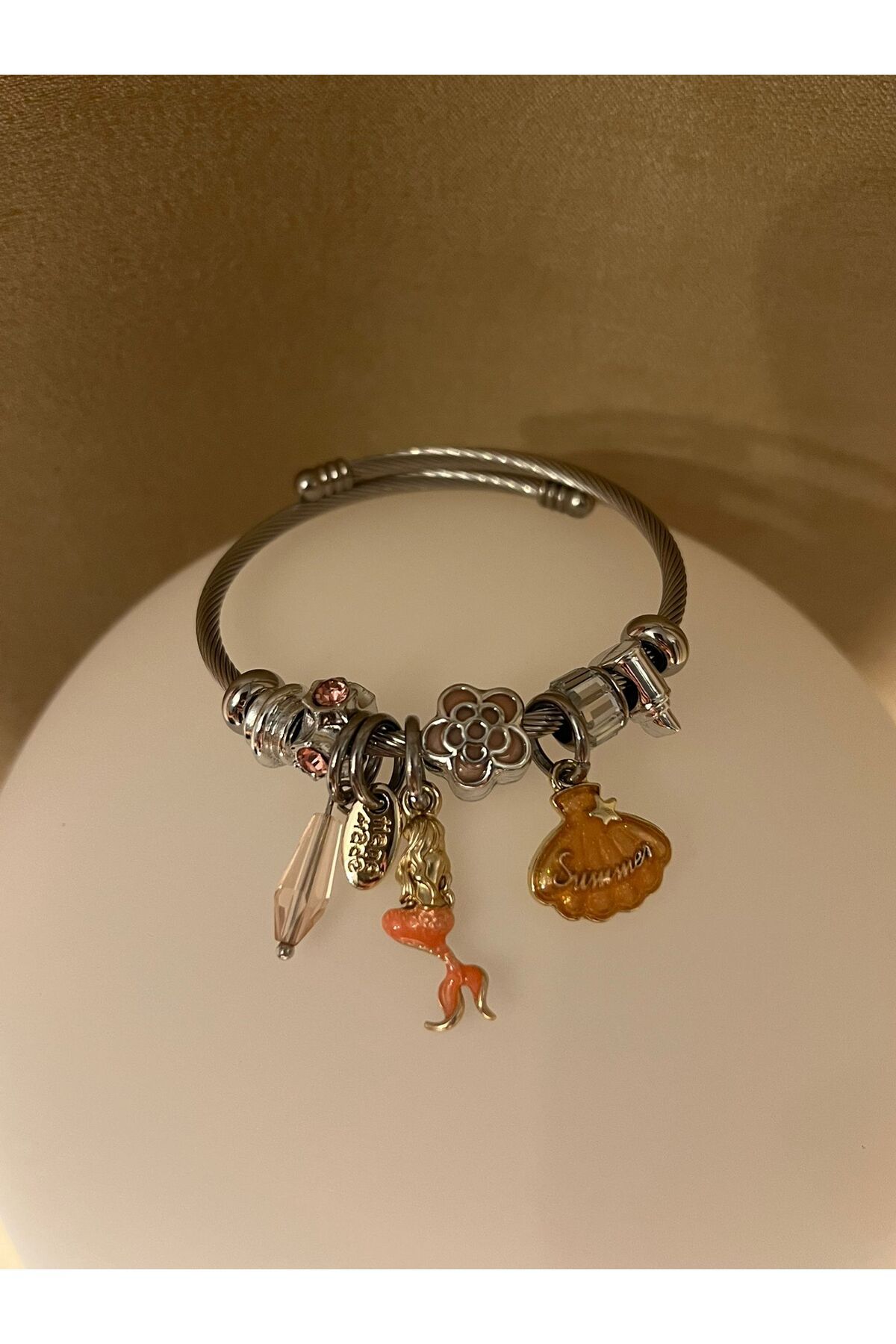 Dorsla Accessories Deniz Kabuğu Charm Pand Model Bileklik
