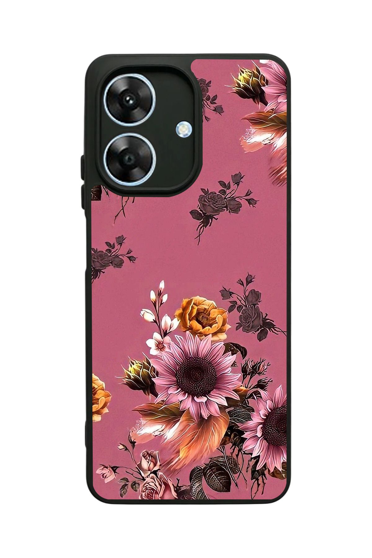 realme Note 60 Uyumlu Mat Siyah Kılıf – Yumuşak Silikon, Koruyucu, Şok Emici Kapak