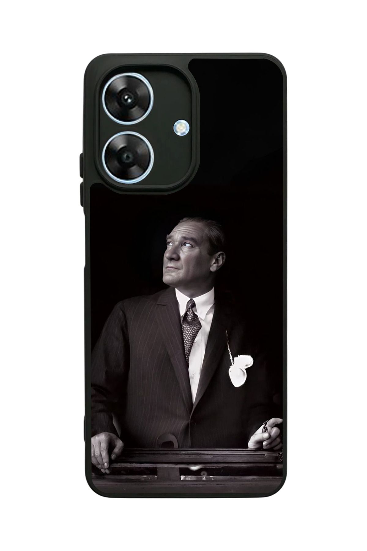 realme Note 60 Uyumlu Mat Siyah Kılıf – Yumuşak Silikon, Koruyucu, Şok Emici Kapak