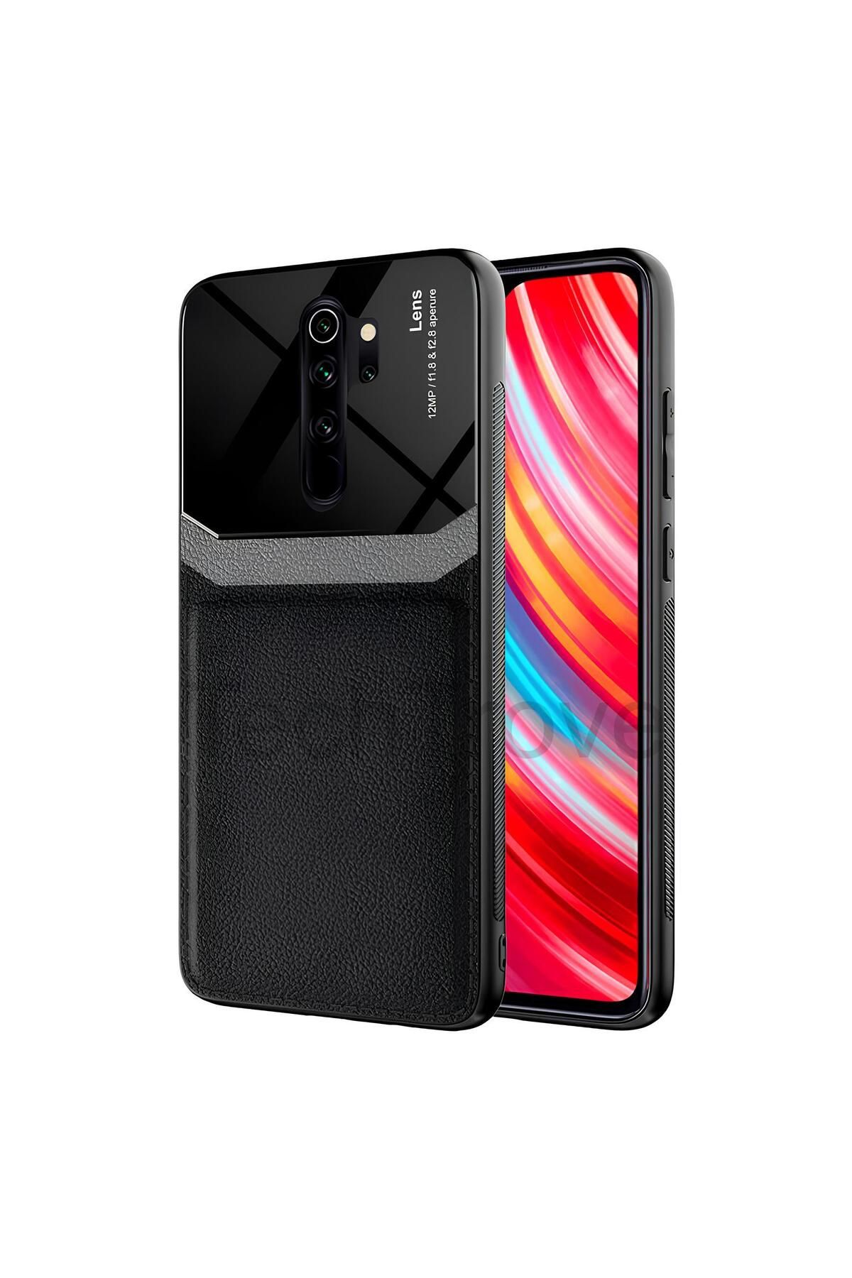 Hatreds Xiaomi Redmi Note 8 Pro Kılıf Derili Dizayn Yeni Tasarım Soft Elde Kaymayan Kılıf