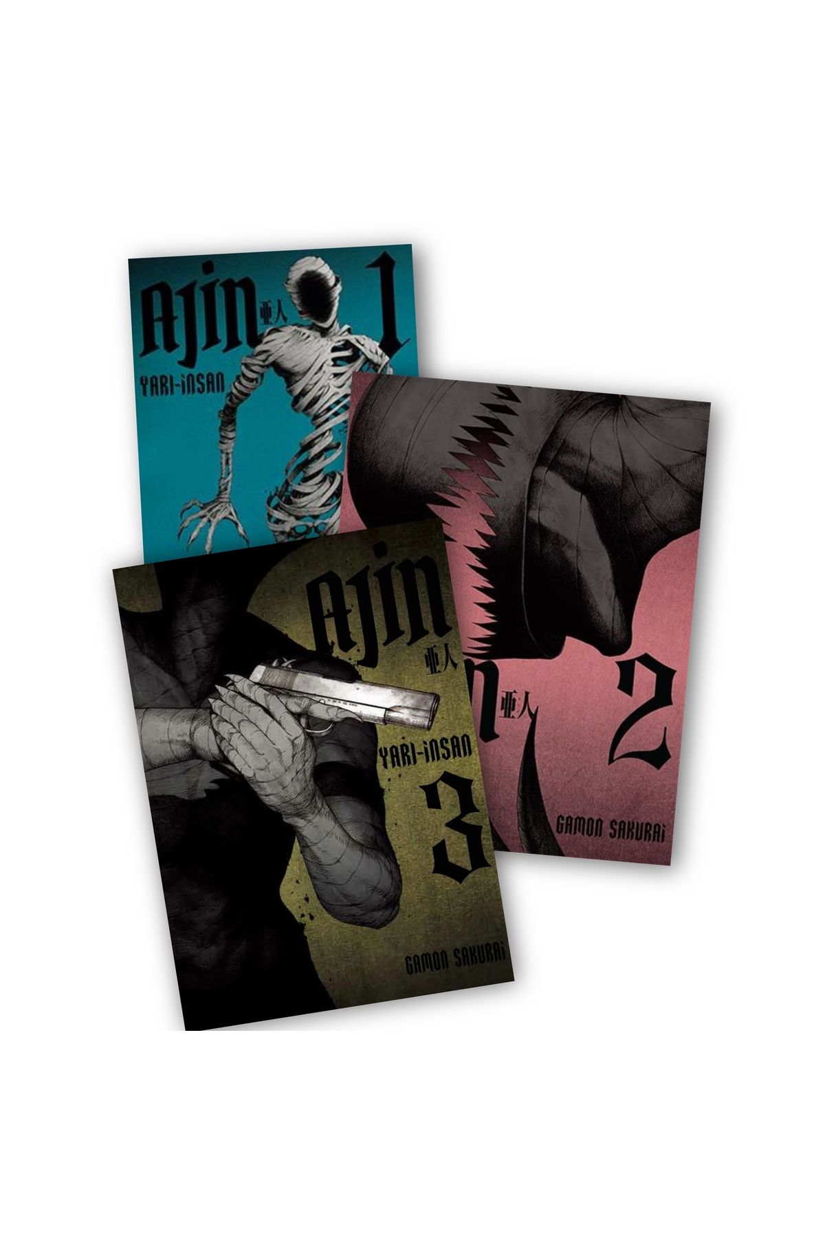 Gerekli Şeyler Yayıncılık Ajin 1-2-3. Ciltler 3 lü Manga Seti