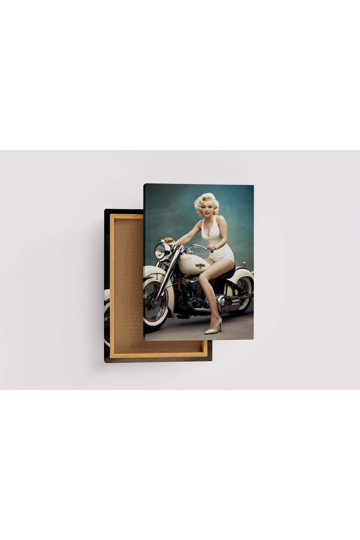 Wallivo pop art, sanat, marilyn monroe, art, motosiklet, model, kadın, kanvas tablo