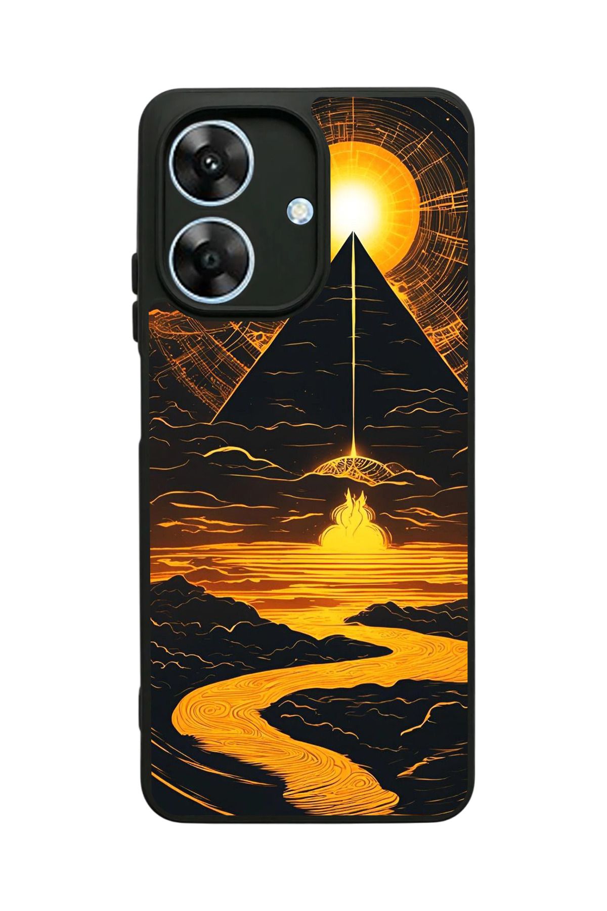 realme Note 60 Uyumlu Mat Siyah Kılıf – Yumuşak Silikon, Koruyucu, Şok Emici Kapak