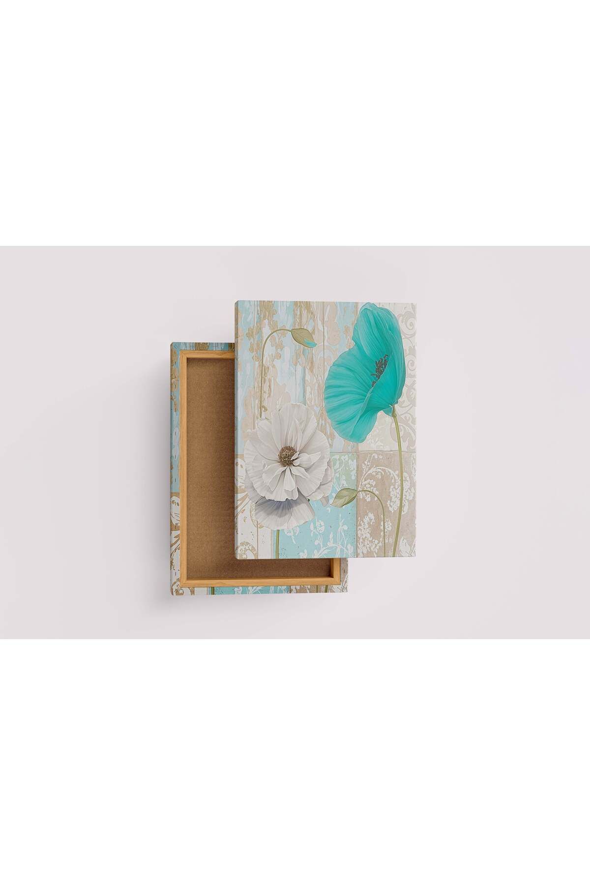 Wallivo flower motif, colorful, art, kanvas tablo