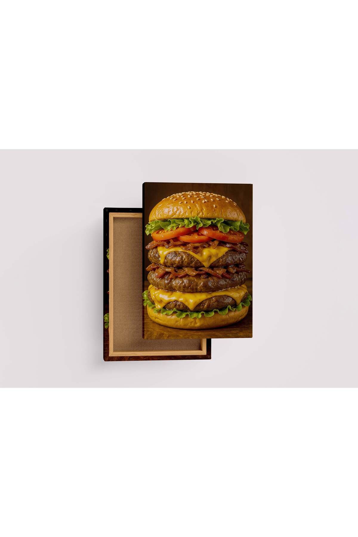 Wallivo ai creation, triple whopper, ai art, art, kanvas tablo