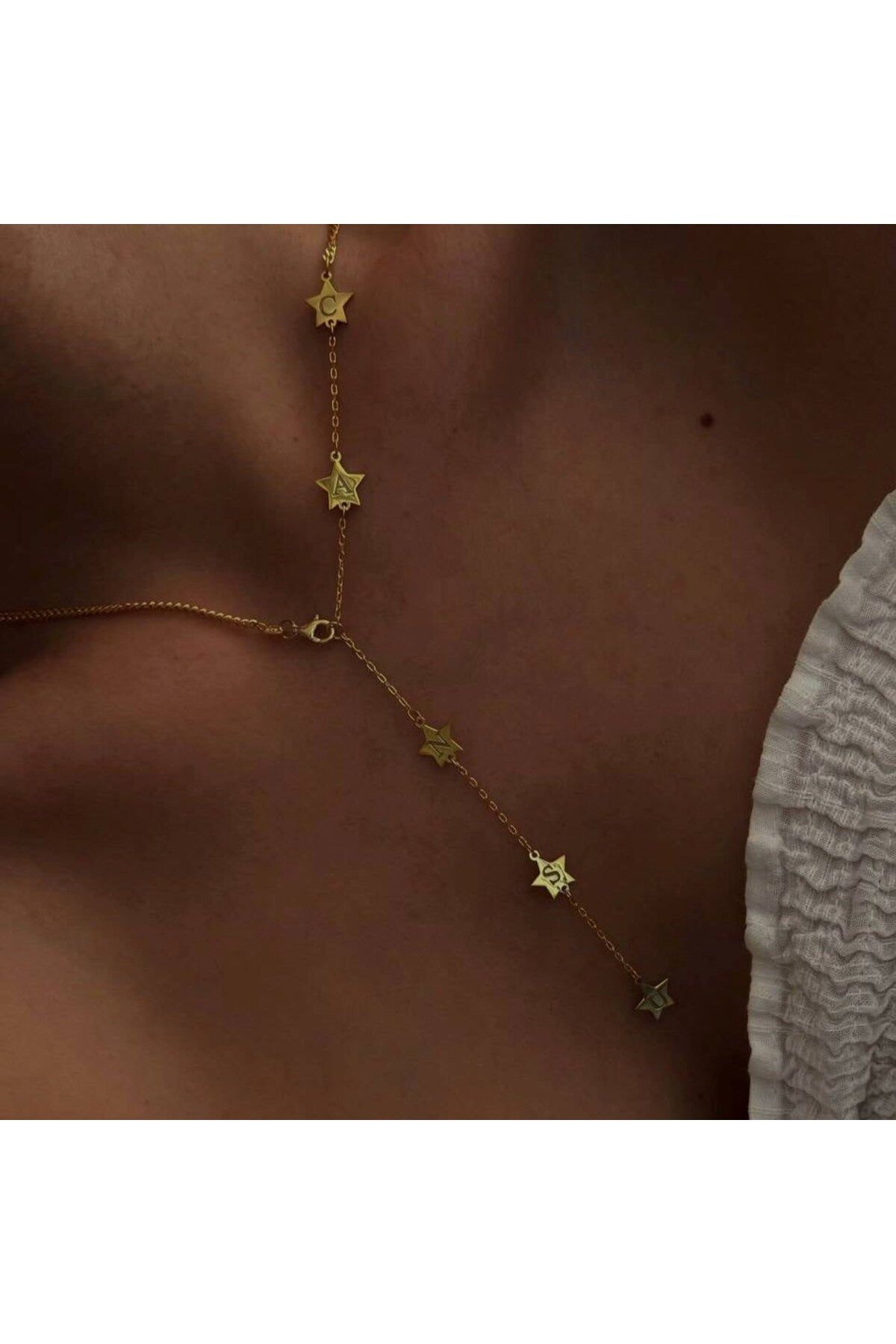beonejewelry YILDIZ İSİMLİ Y KOLYE | 925 GÜMÜŞ