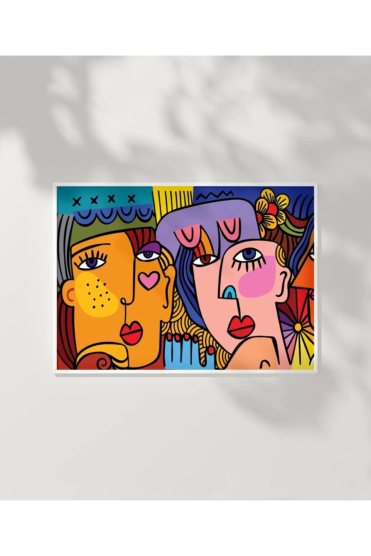 VOGLOO Çerçevesiz Poster Renklerin Diyaloğu