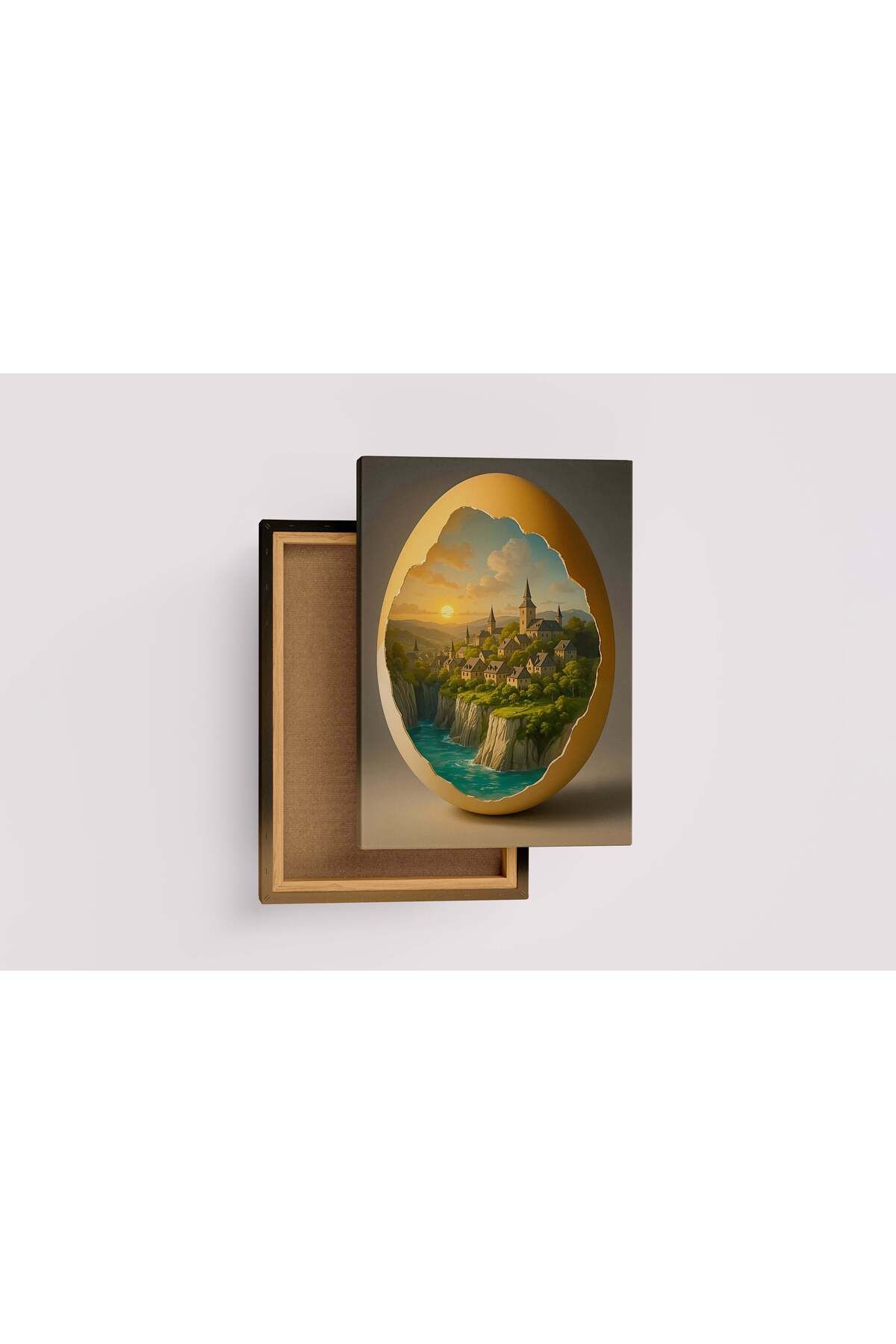 Wallivo ai creation, egg city, ai art, art, kanvas tablo