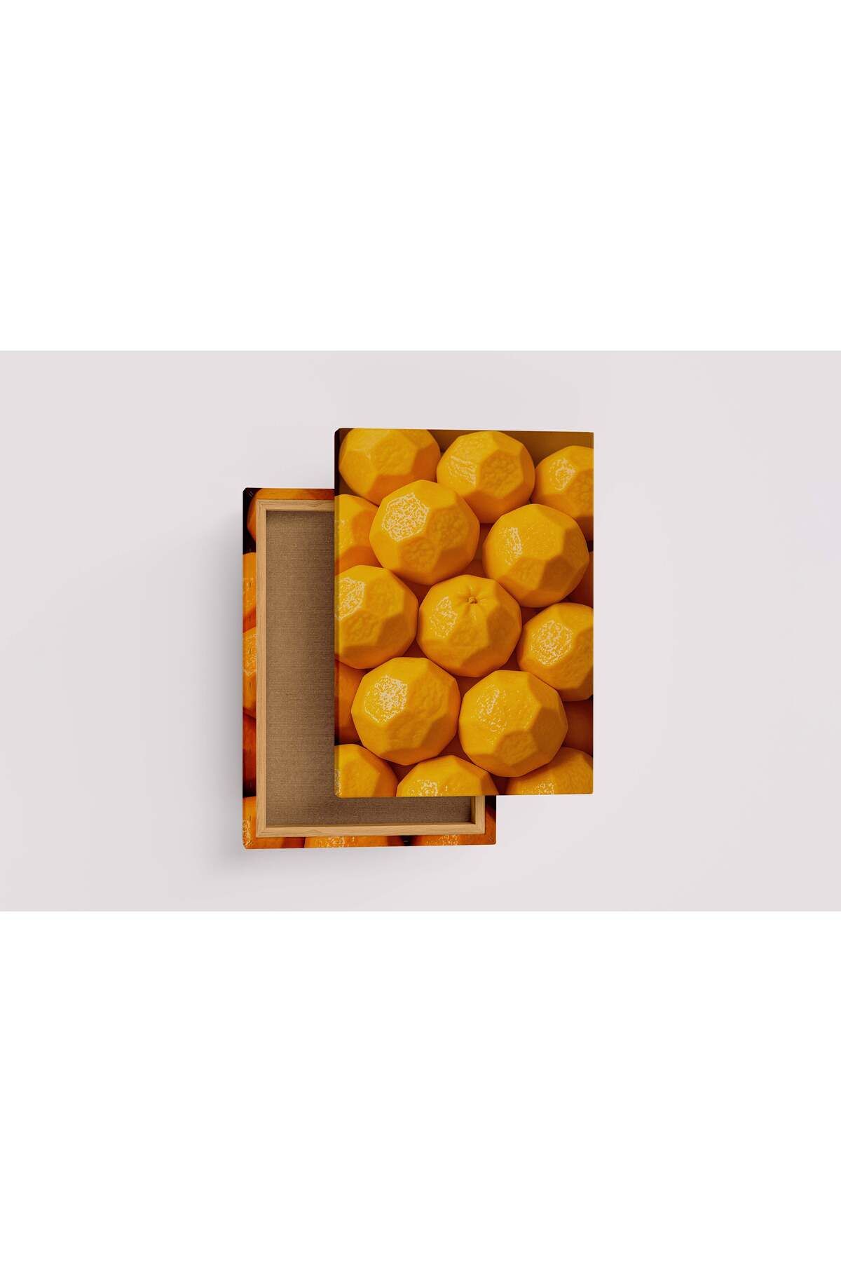 Wallivo ai creation, polygon orange, ai art, art, kanvas tablo