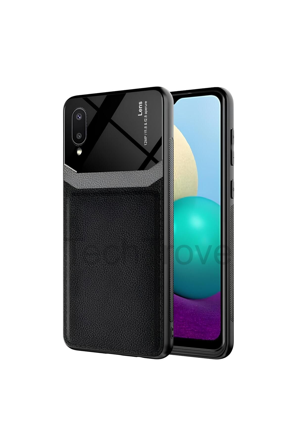 Hatreds Galaxy A02 Kılıf Derili Dizayn Yeni Tasarım Soft Elde Kaymayan Kılıf
