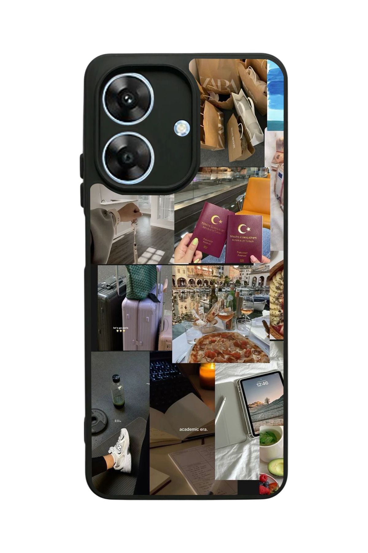 realme Note 60 Uyumlu Mat Siyah Kılıf – Yumuşak Silikon, Koruyucu, Şok Emici Kapak