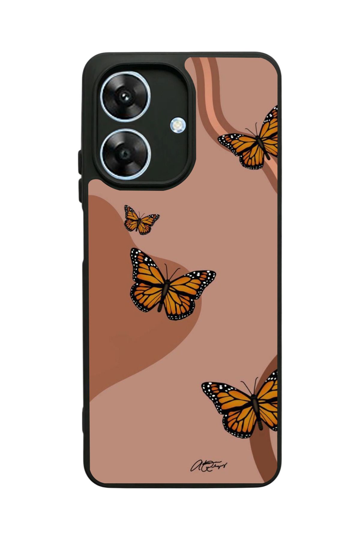 realme Note 60 Uyumlu Mat Siyah Kılıf – Yumuşak Silikon, Koruyucu, Şok Emici Kapak