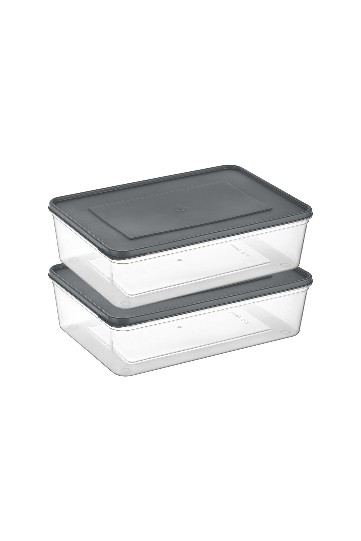 Mefa Mutfak Freshkeep 2'li 4 Litre Gri Buzdolabı Organizer Mikrodalga Ve Difrize Uygun Saklama Kabı