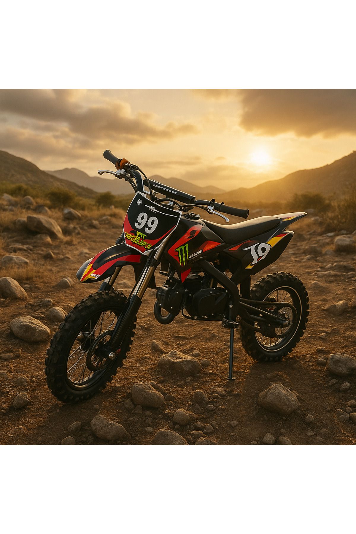 Fable Çocuk 49CC Benzinli Cross Motor (3-13 Yaşa Uygun)
