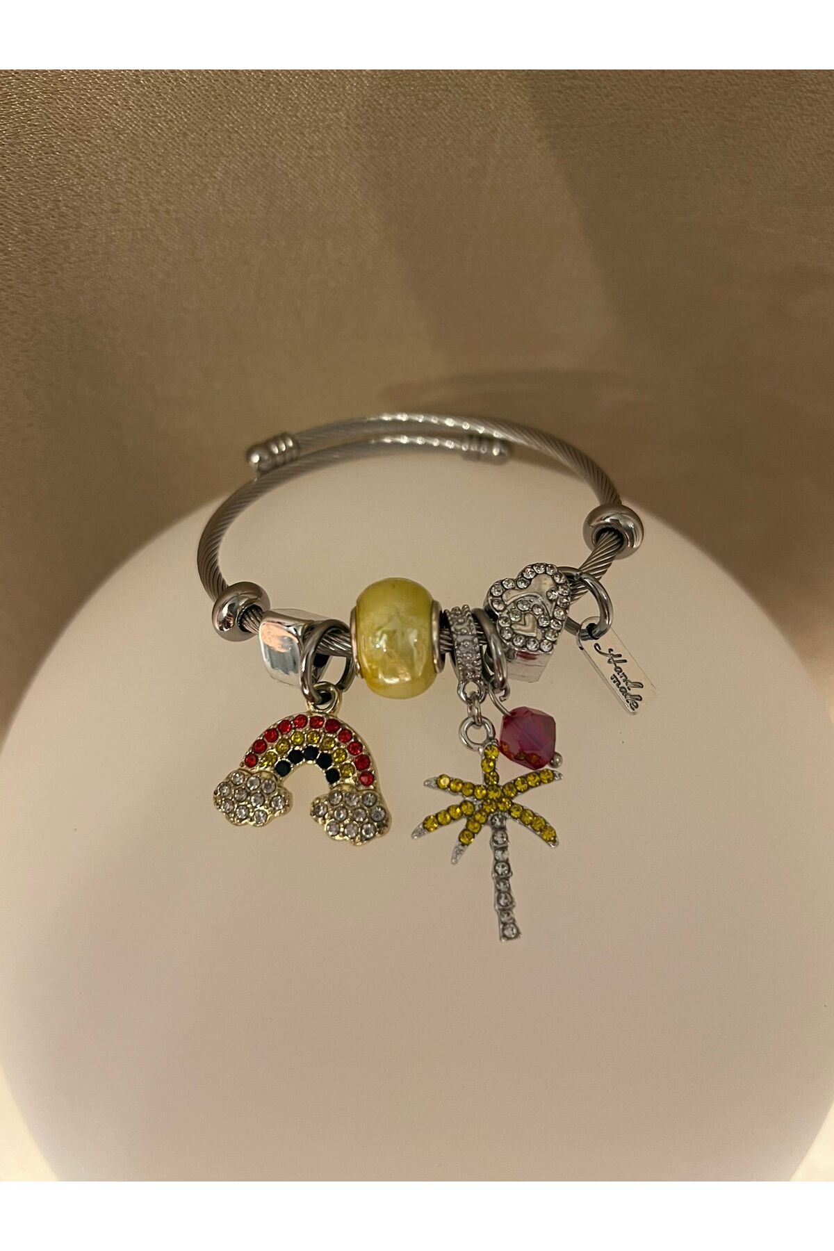 Dorsla Accessories Gökkuşağı Charm Pand Model Bileklik
