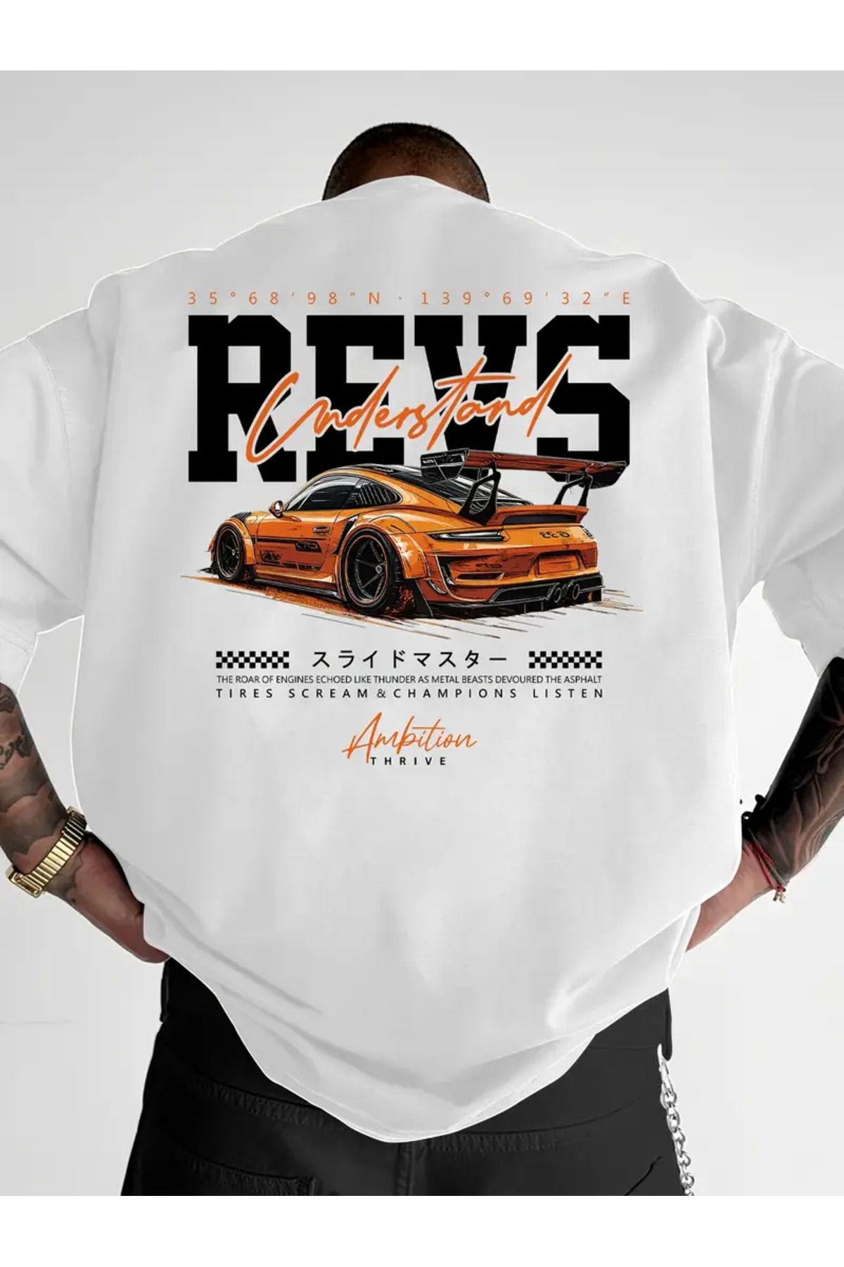 Racıng Tokyo Racing Tasarım RACING %100 Pamuklu Premium T-Shirt