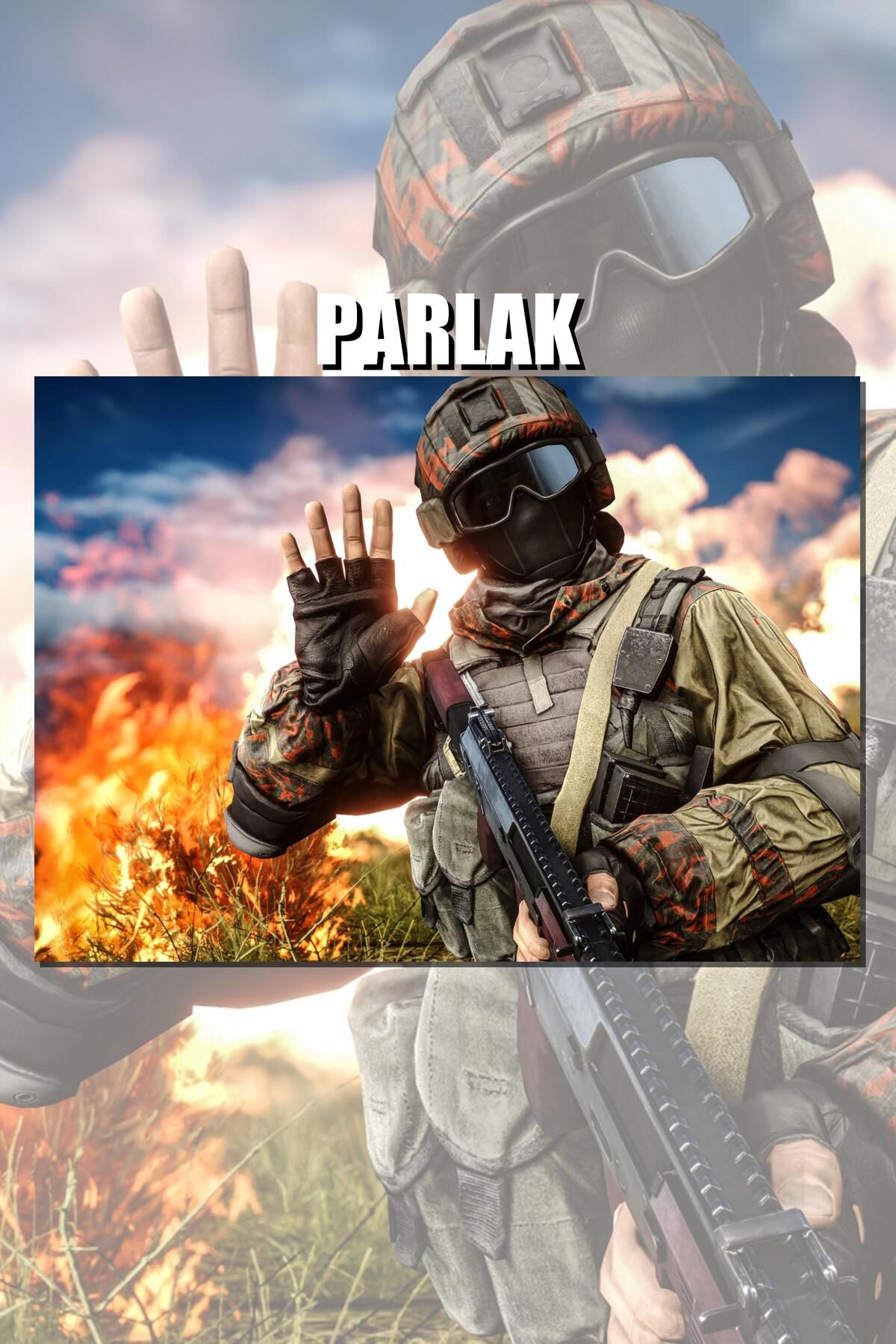 CALLWOOD Battlefield Çerçevesiz Oyun Posteri - Duvar Kağıdı Yüksek Kaliteli Baskı