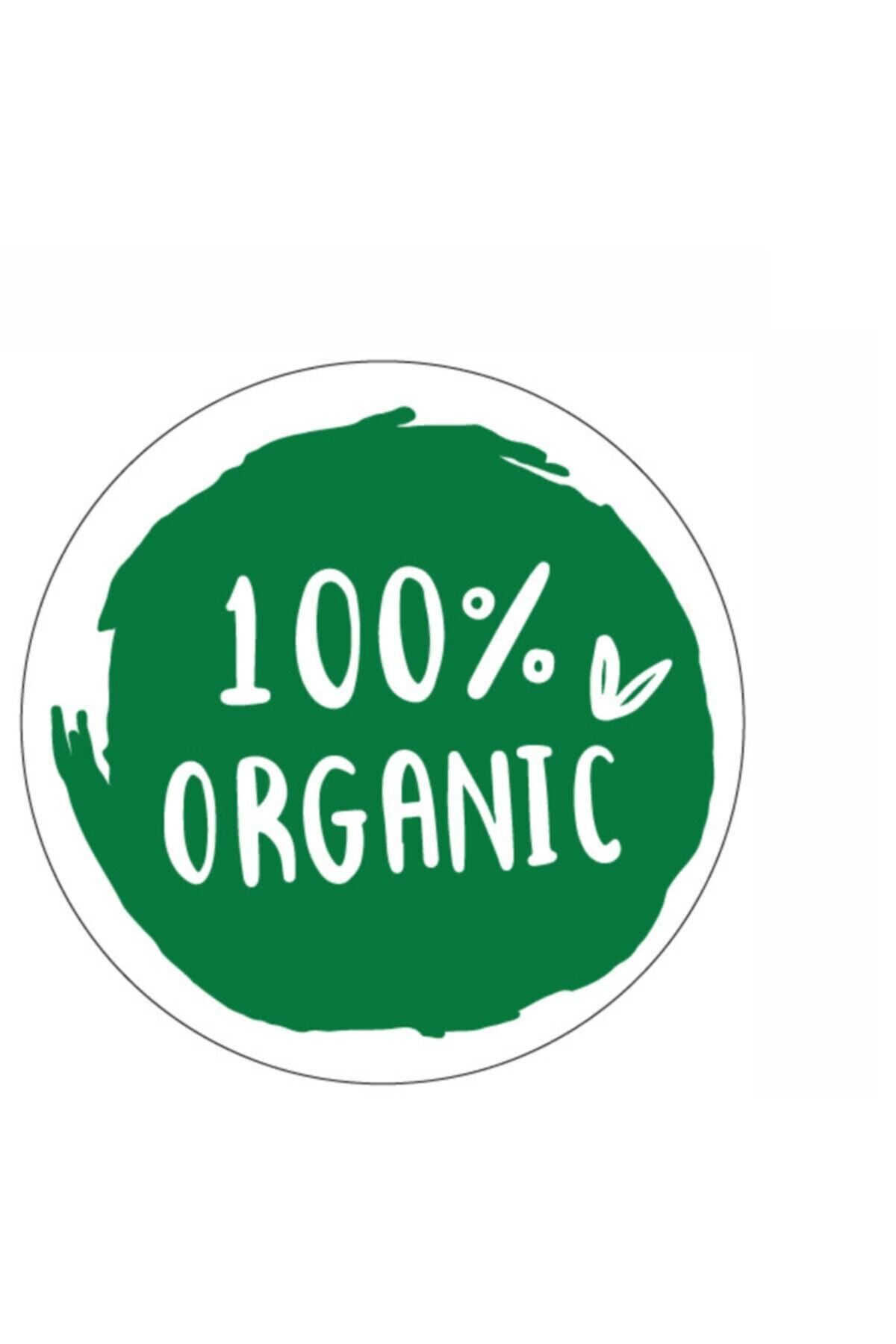 hediyenebak %100 Organic Yuvarlak Sticker 4x4 cm 100 Adet