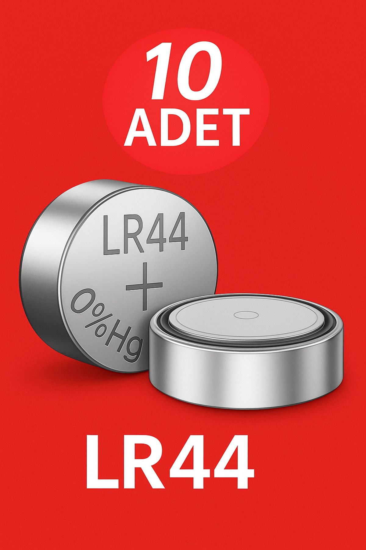 ANI OFİS KIRTASİYE A K 10 Adet Lr44 Alkalin Ag13 Düğme Para Pil (Terazi-saat-oyuncak- Lazer Pili) LR44H A76 SR44 357 V13GA