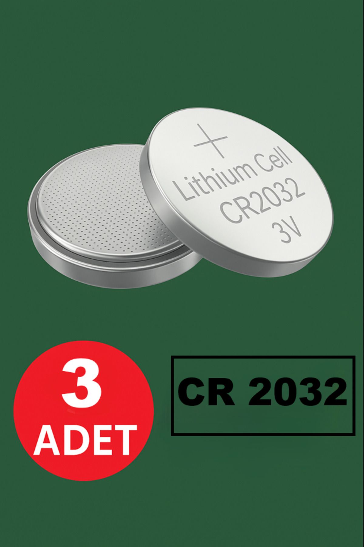 ANI OFİS KIRTASİYE A K 3 Adet Cr 2032 Lityum Pil - (Tartı Pili-kepenk-kumanda Terazi- Baskül Pili - Para Bios- Şeker Ölçüm)