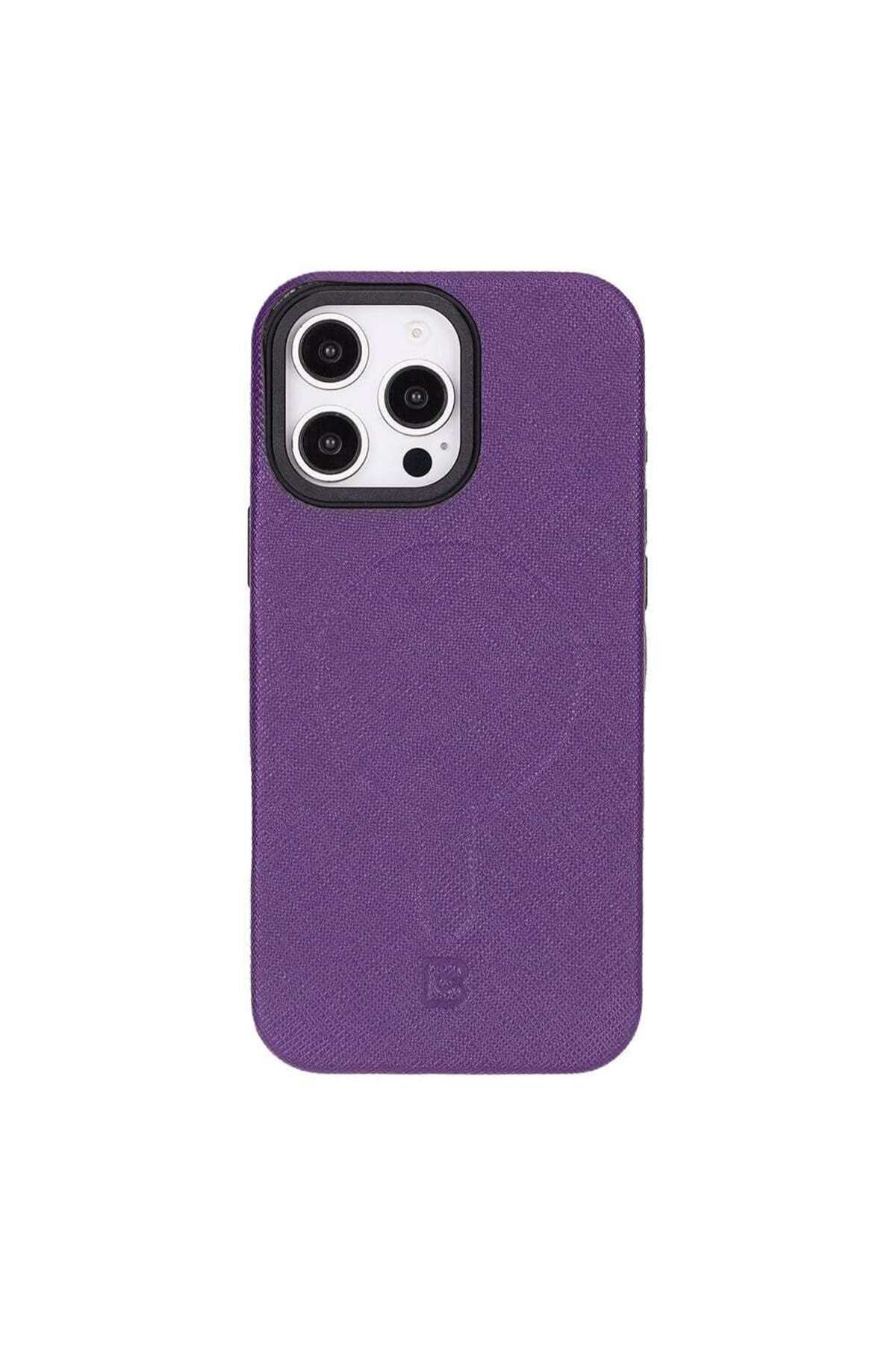 Bouletta Lexora iPhone 16 Pro Deri Kılıf - Mor