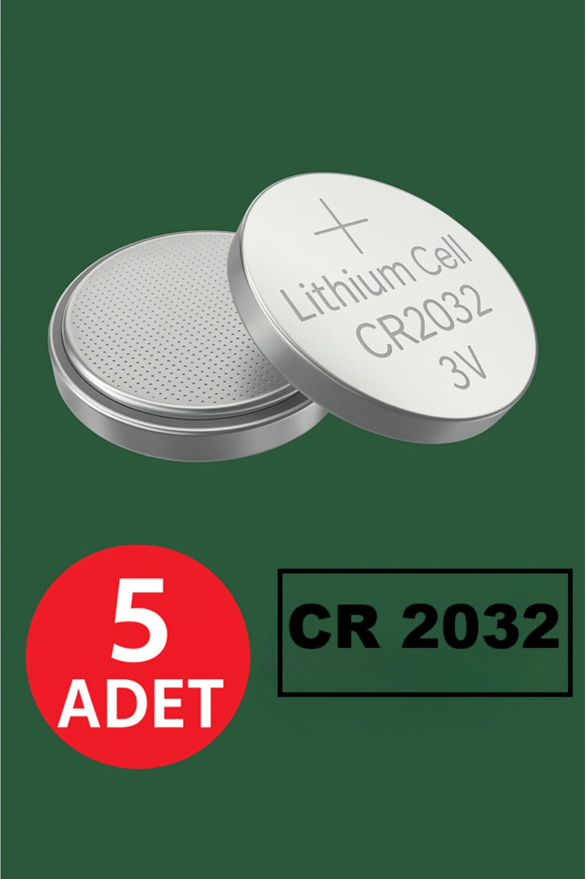 ANI OFİS KIRTASİYE A K 5 Adet Cr 2032 Lityum Pil - (Tartı Pili-kepenk-kumanda Terazi- Baskül Pili - Para Bios- Şeker Ölçüm)