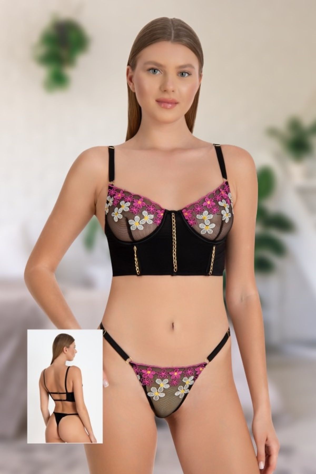 Dhantel Sunrise Bralet Takım